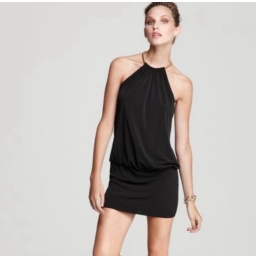 Laundry By Shelli Segal Black and Gold Dress
